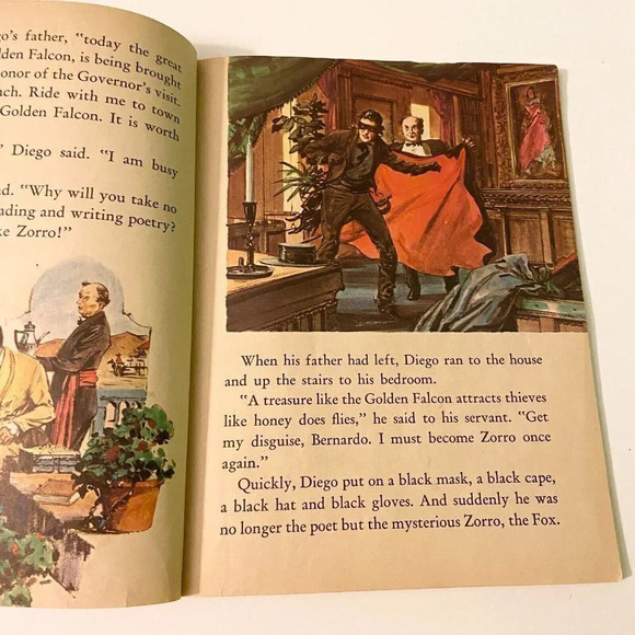 Vintage 1958 Disneys Zorro and the Secret Plan A Little Golden Book - Picture 11 of 16